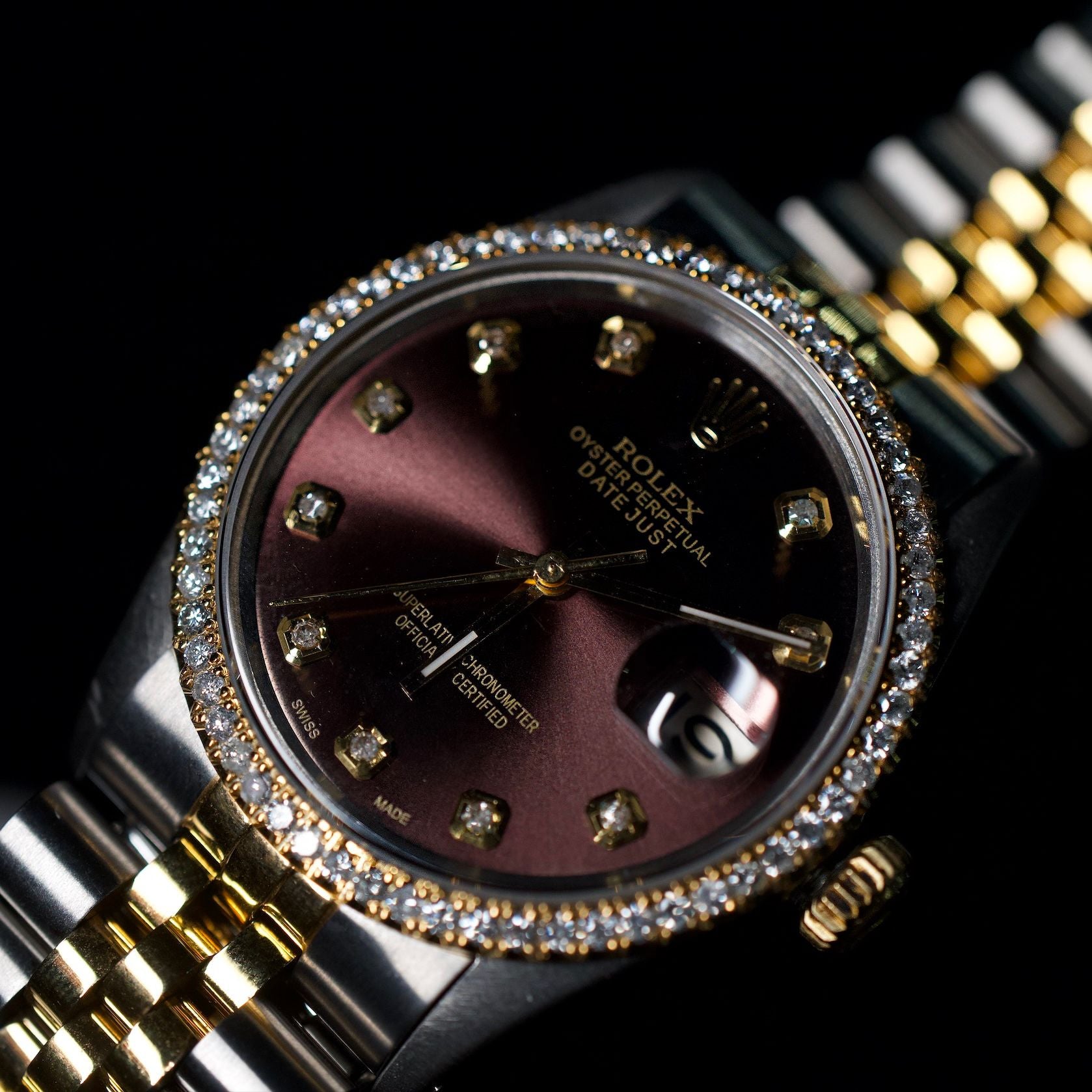 Rolex DateJust 36mm Stainless Steel Brown