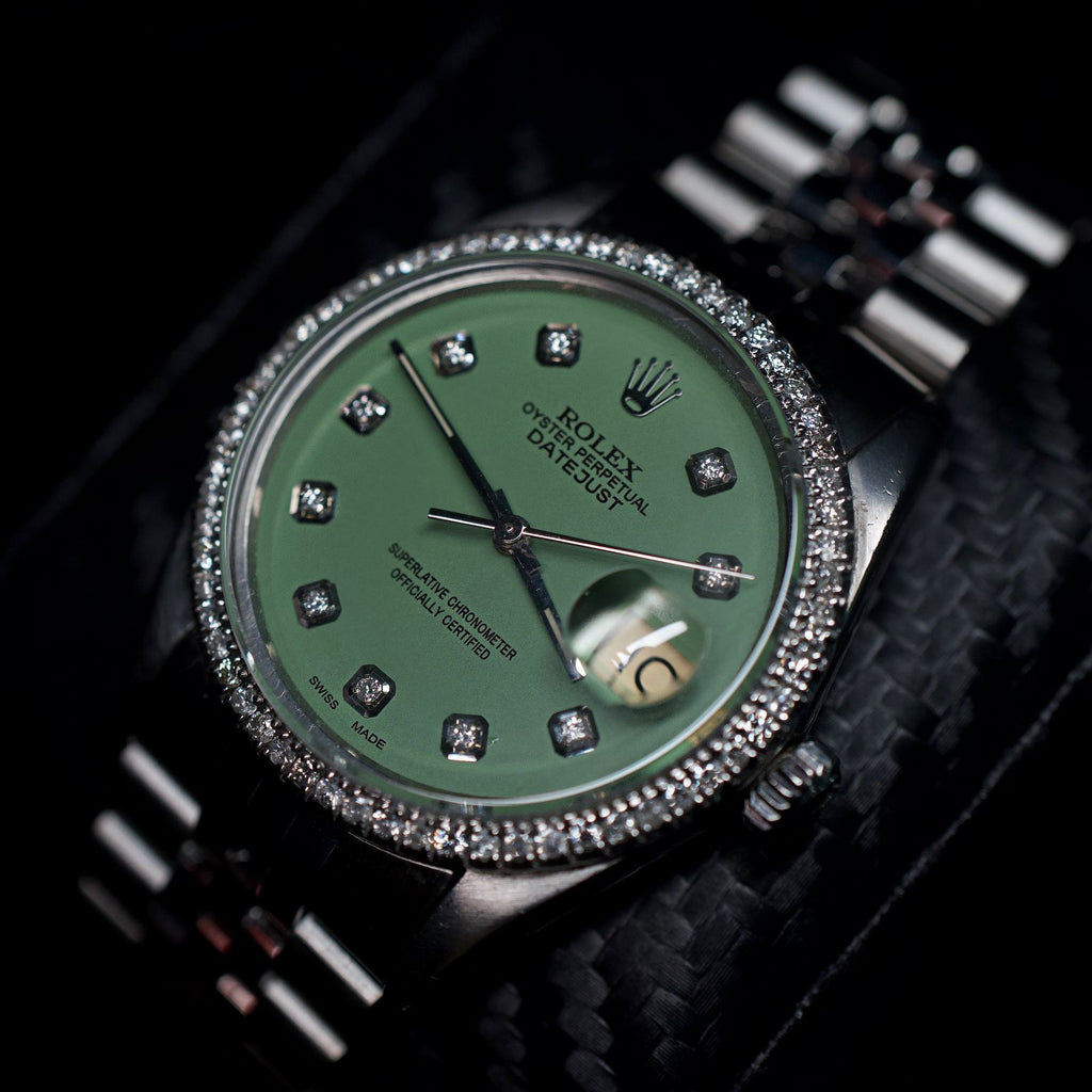 Rolex DateJust 36mm Stainless Steel Green