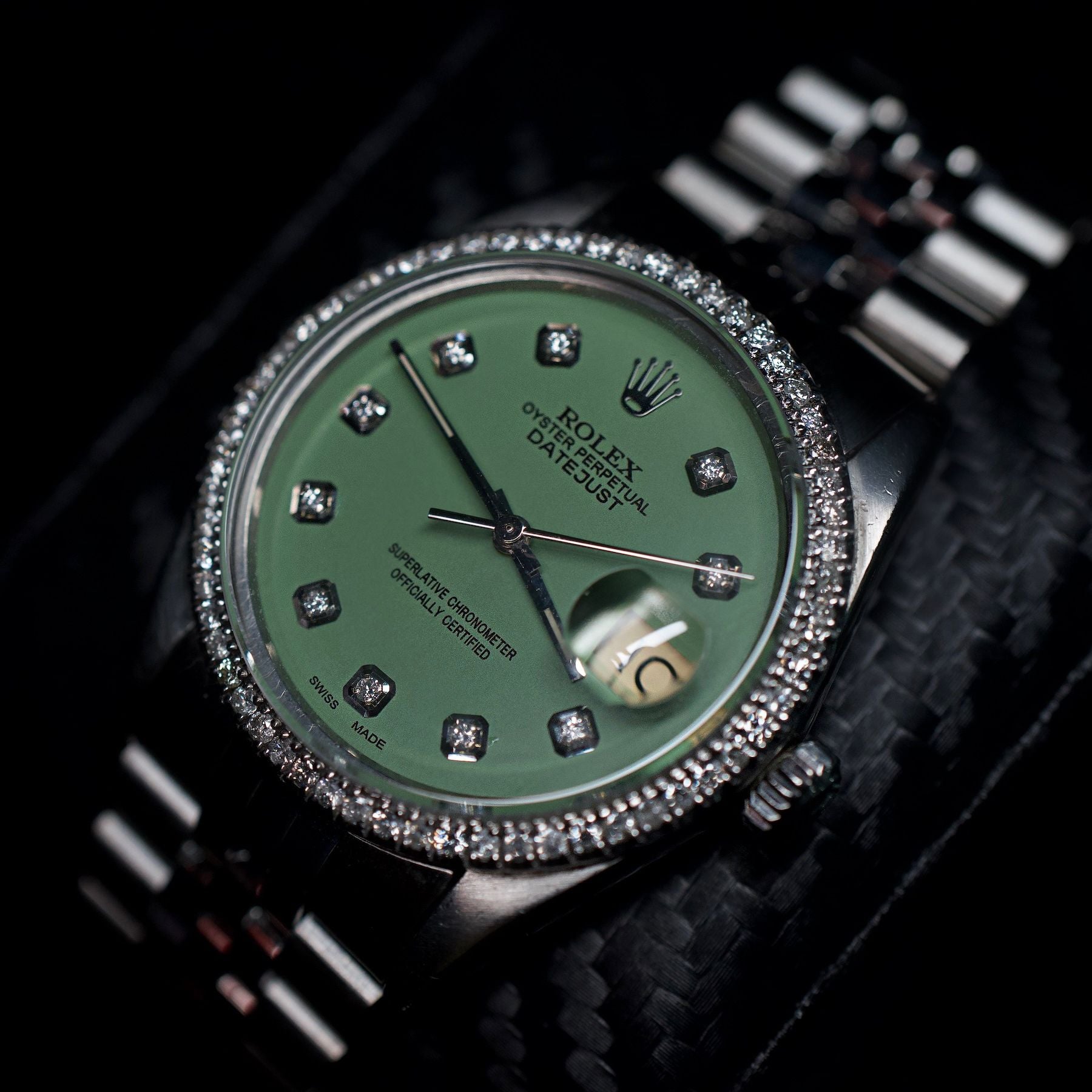 Rolex DateJust 36mm Stainless Steel Green