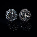 14K Lab Diamond Earrings 4ctw
