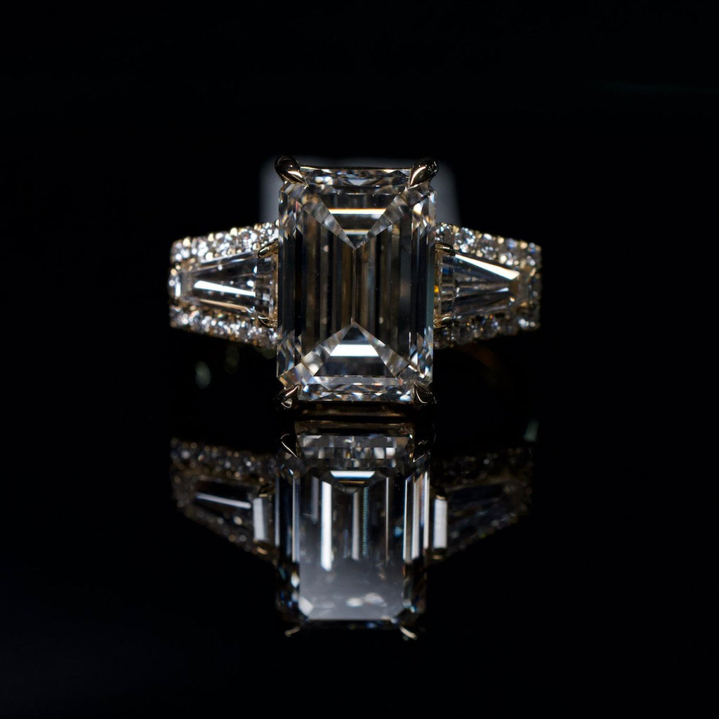 14K Lab Diamond Ring 4.8ctw