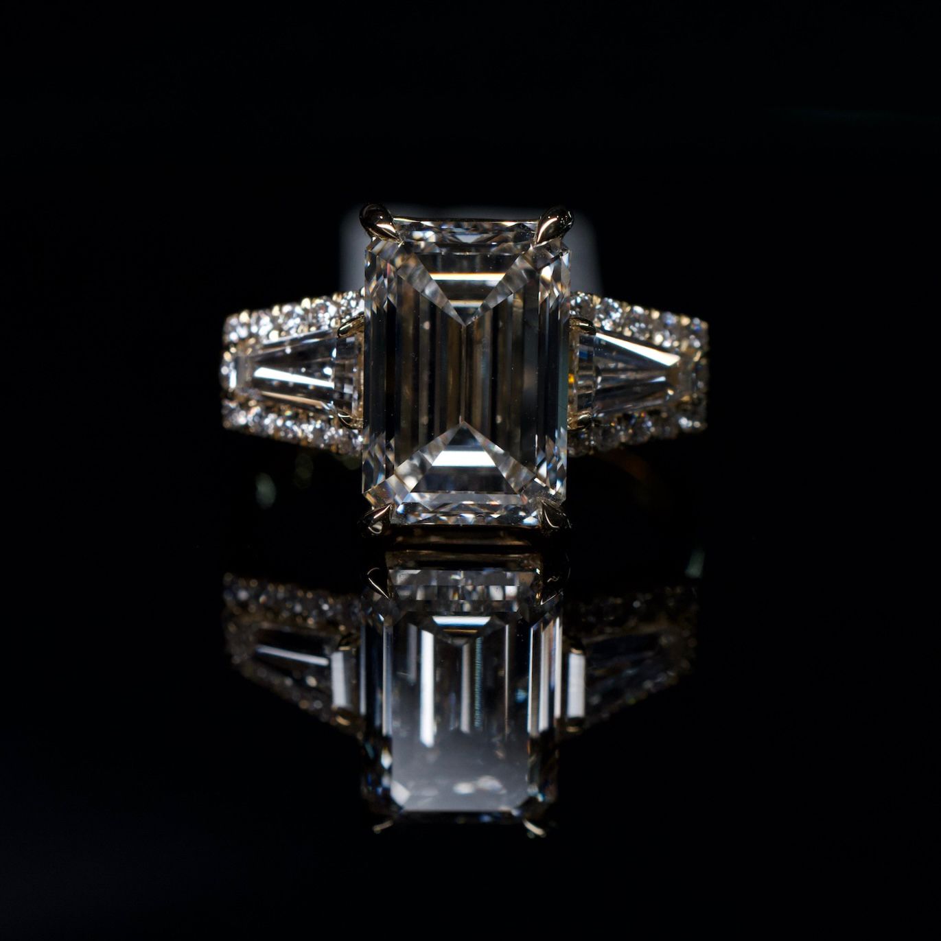 14K Lab Diamond Ring 4.8ctw