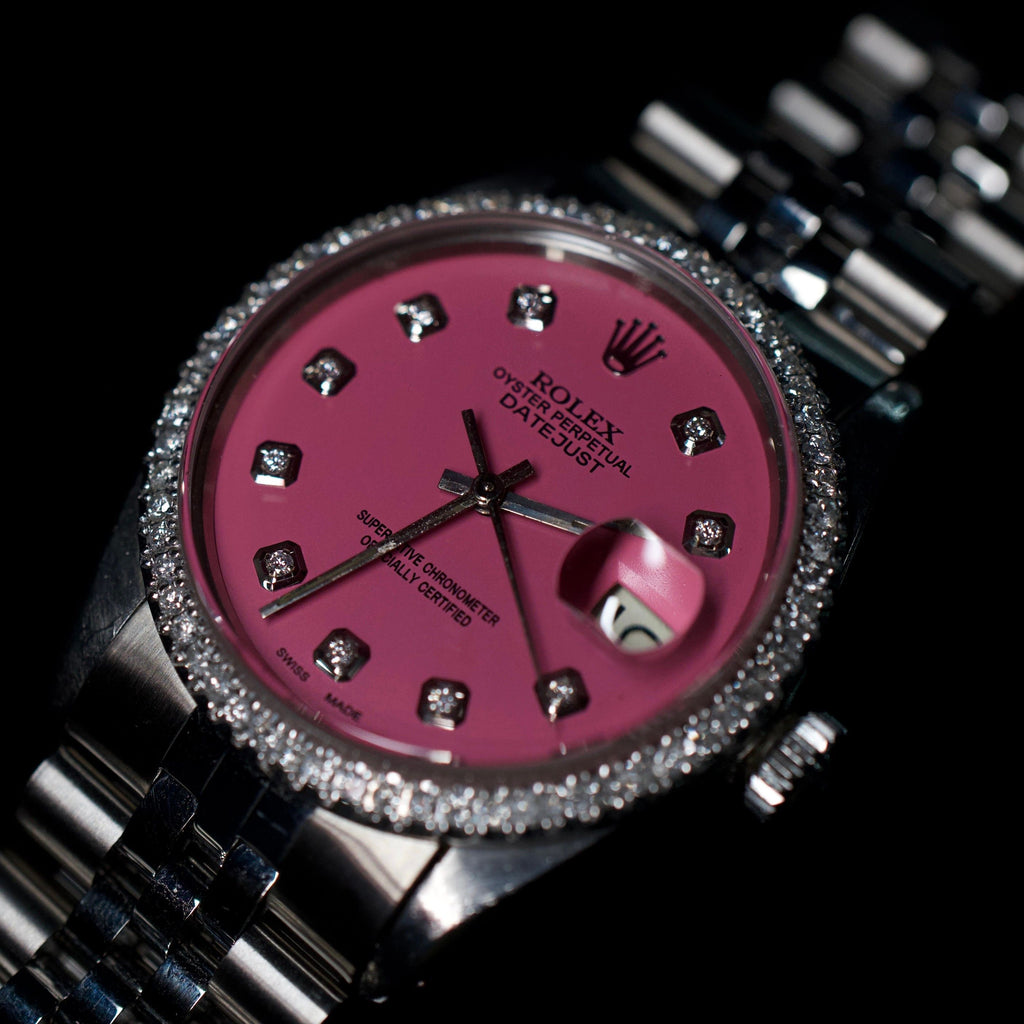 Rolex DateJust 36mm Stainless Steel Pink