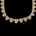 14K Heart Diamond Bracelet