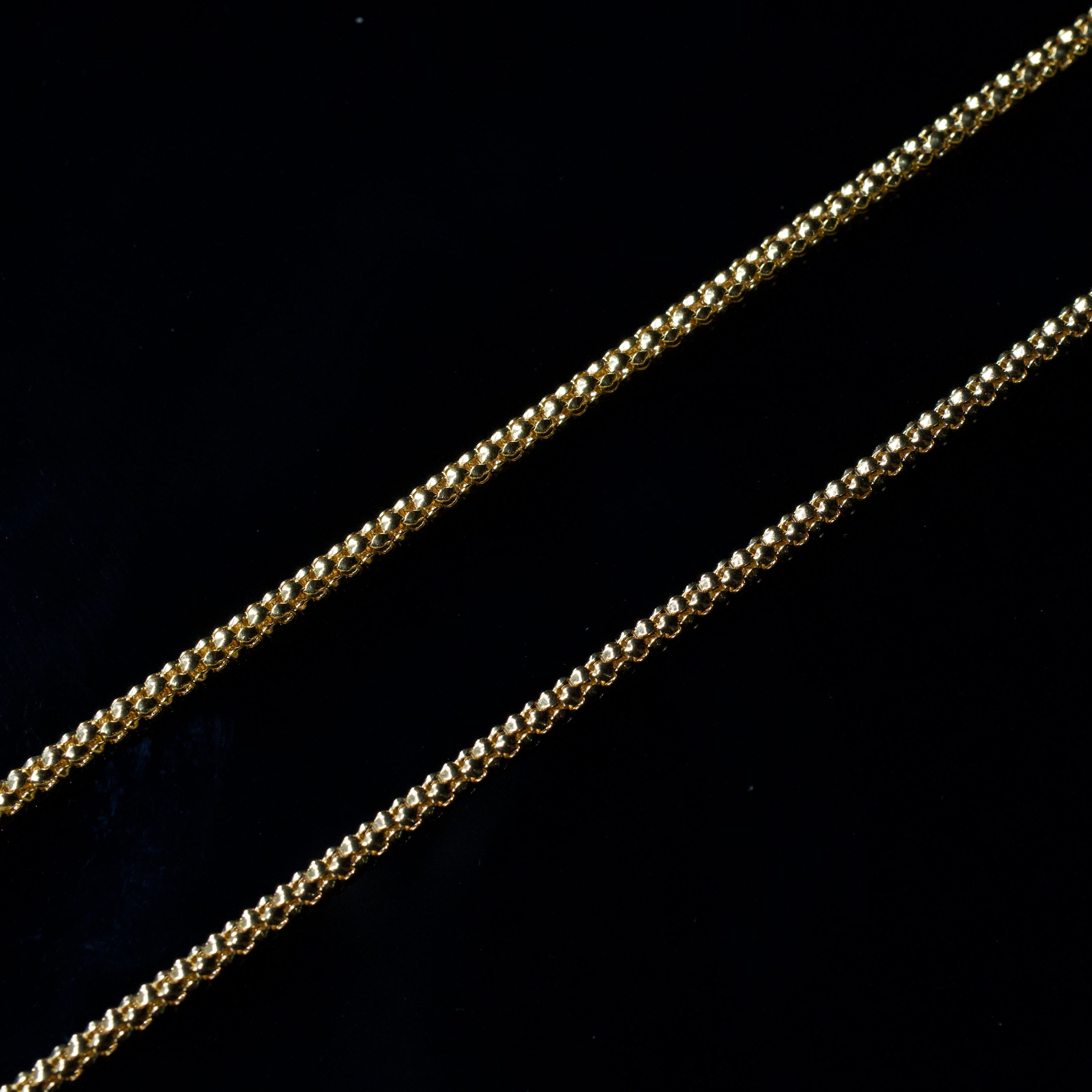 Box Chain 10K, 3.4g, 1.5mm, 16”