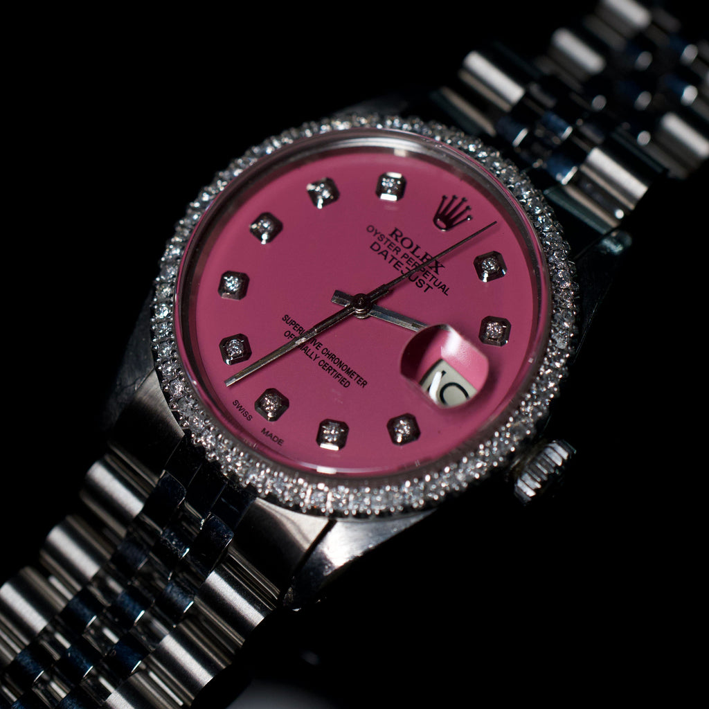 Rolex DateJust 36mm Stainless Steel Pink