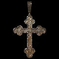 14k Natural Diamond Cross Pendant 1.63ctw