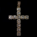 14k Natural Diamond Cross Pendant 4.25ctw