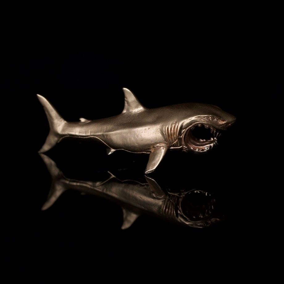 14K Shark Pendant, 34 grams
