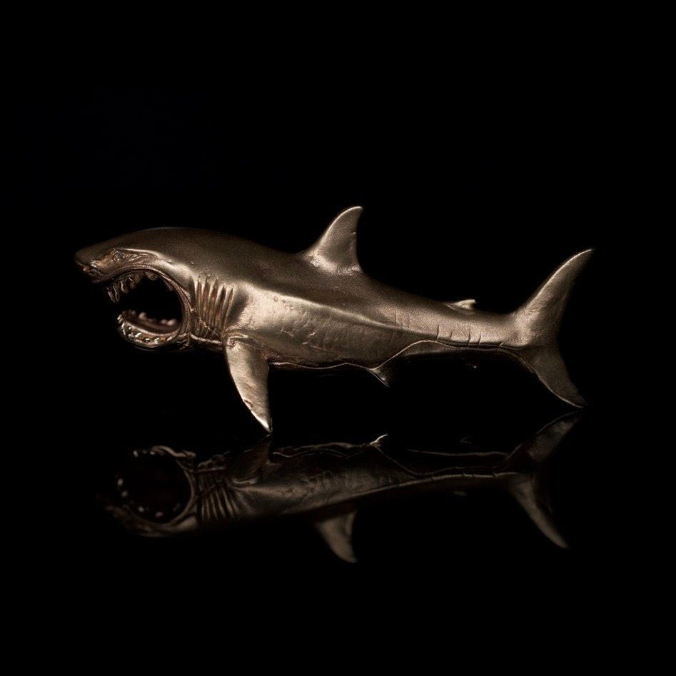 14K Shark Pendant, 34 grams