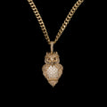 DIAMOND OWL PENDANT