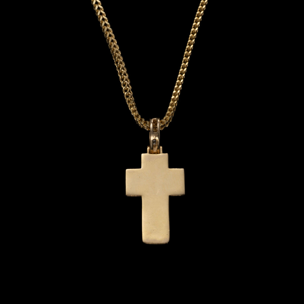 14K DIAMOND CROSS PENDANT