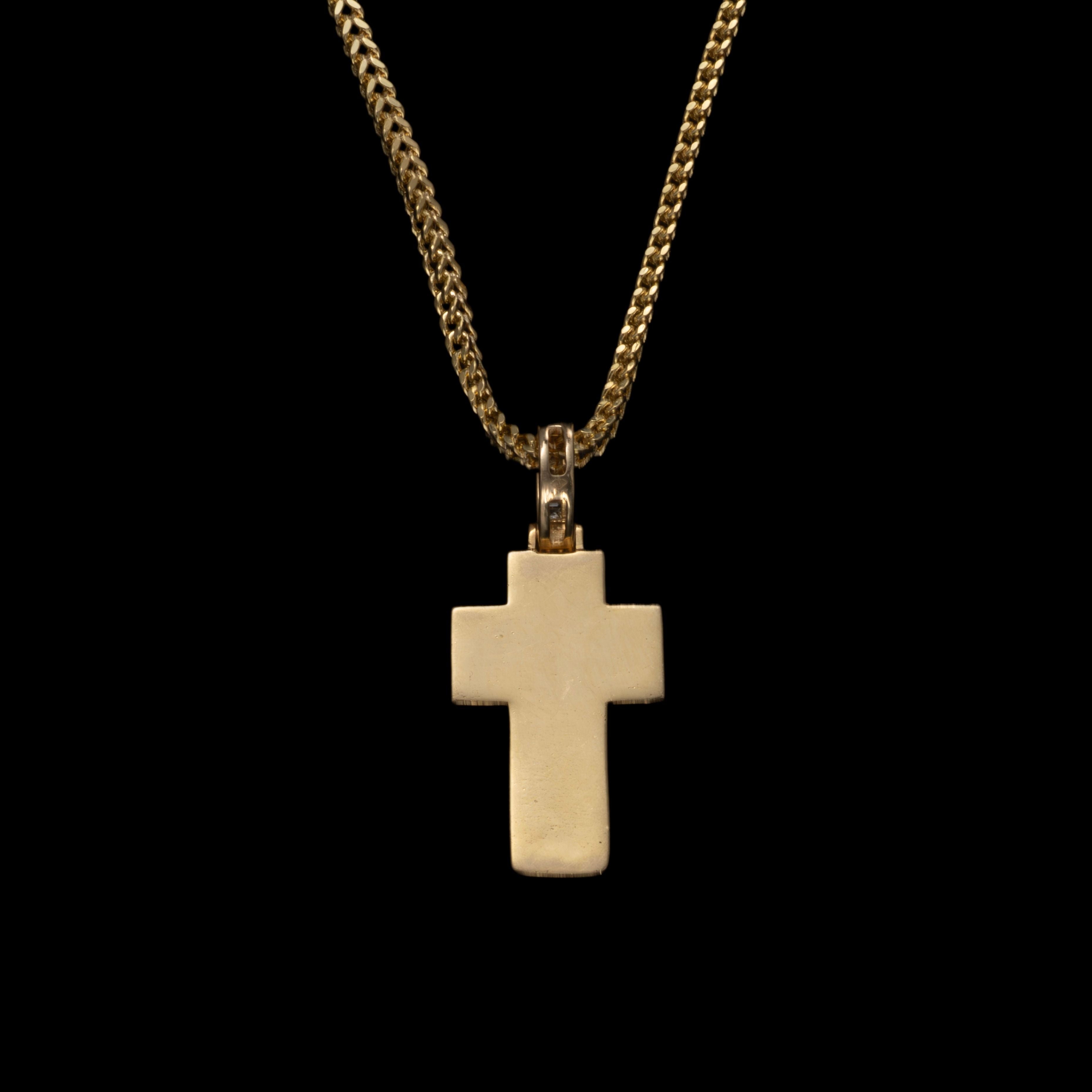 14K DIAMOND CROSS PENDANT