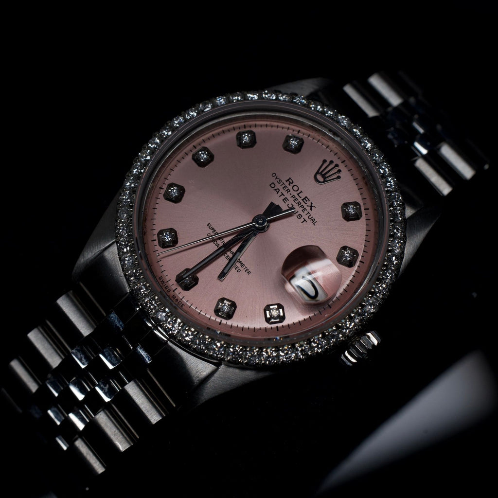 Rolex Date Just, Pink Diamond Dial