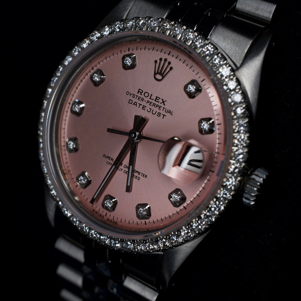 Rolex Date Just, Pink Diamond Dial