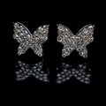 14K Butterfly Diamond Earrings