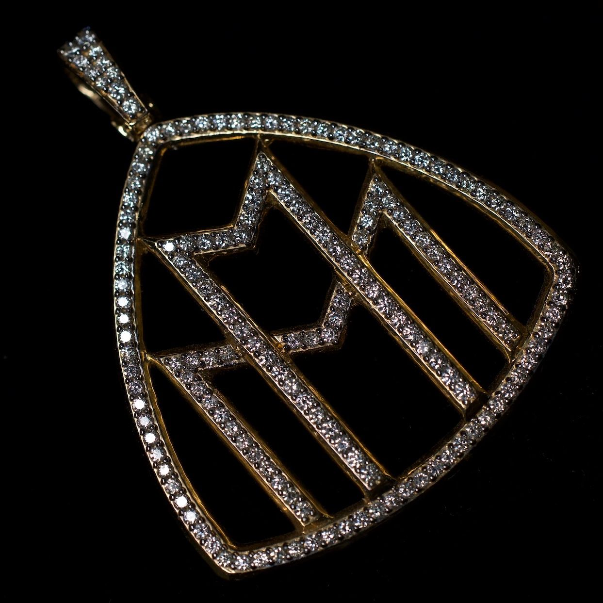 14k Custom Monogram Pendant
