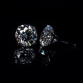 Martini Stud Earrings 6.4ctw Lab