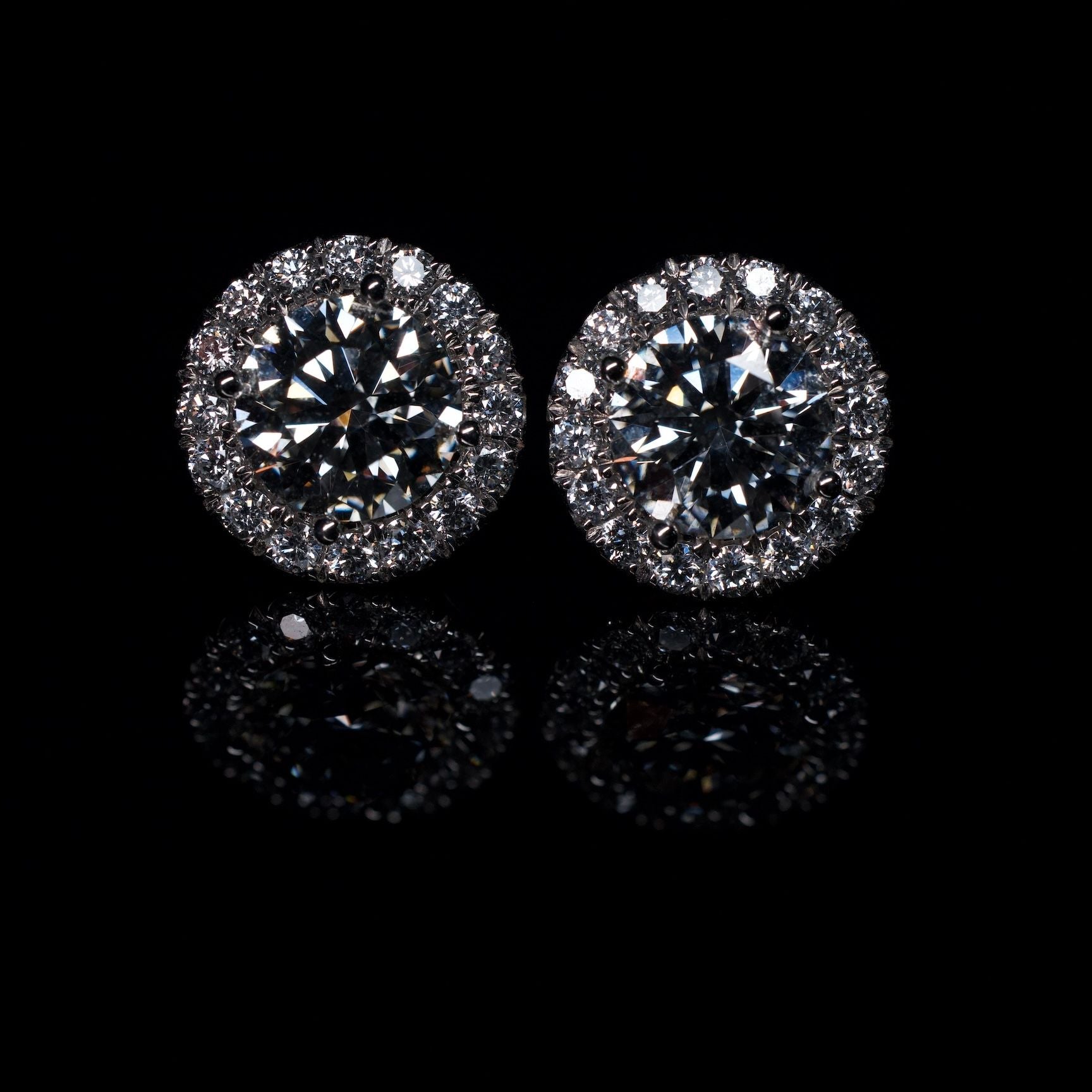 14K Lab Diamond Earrings 3.06ctw