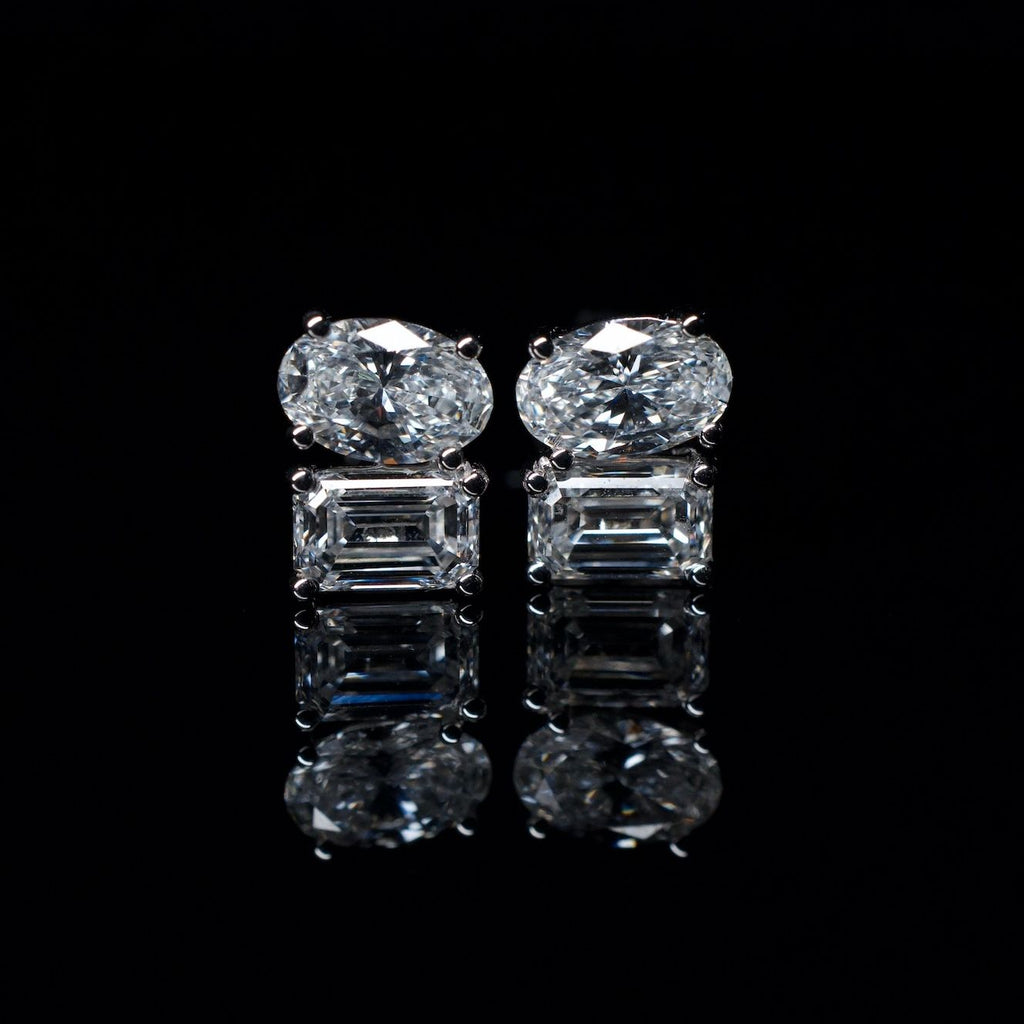 14K Lab Diamond Earrings