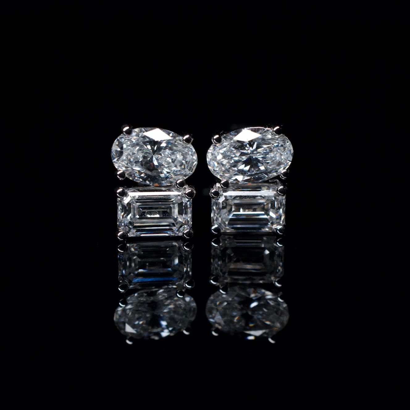 14K Lab Diamond Earrings