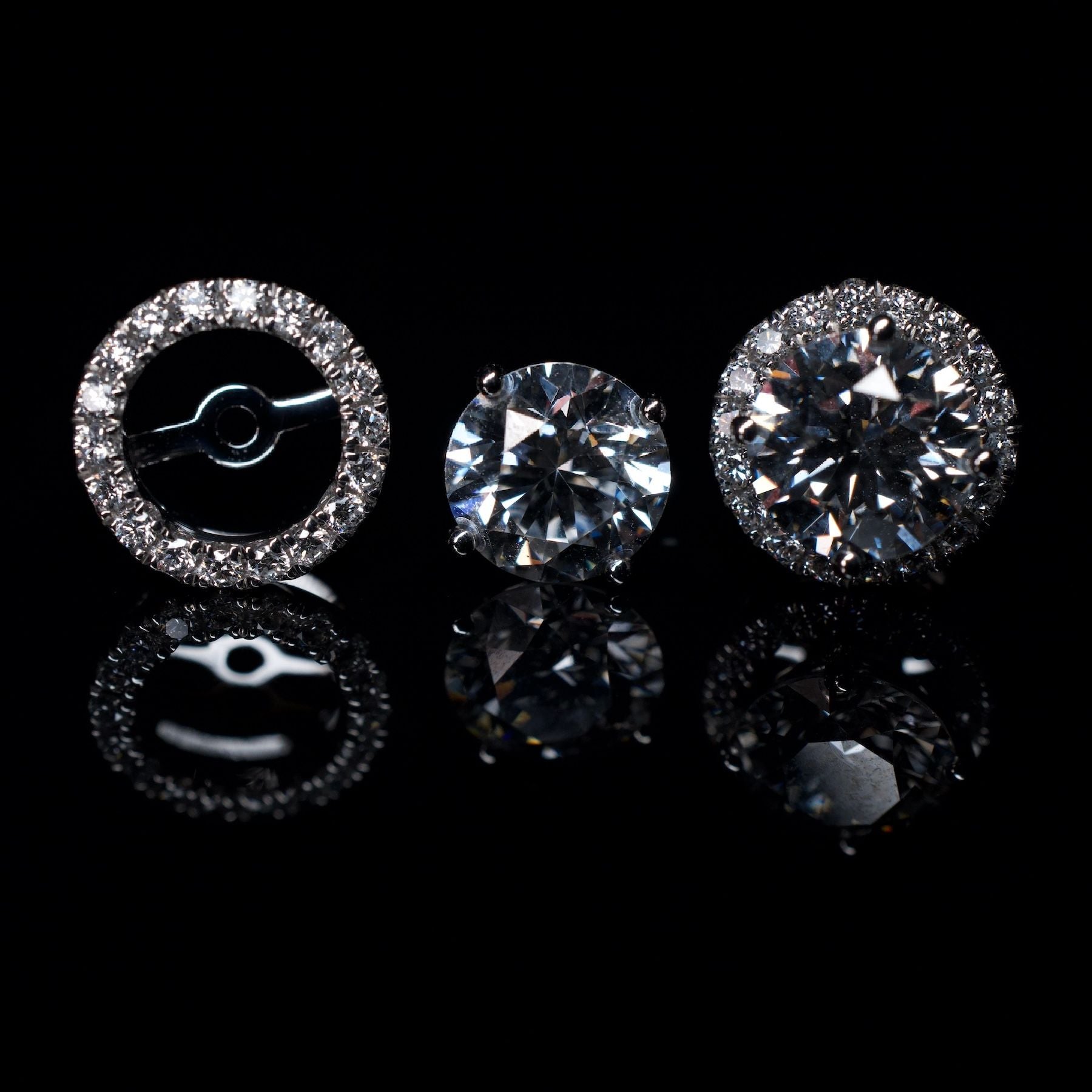 14K Lab Diamond Stud Earrings