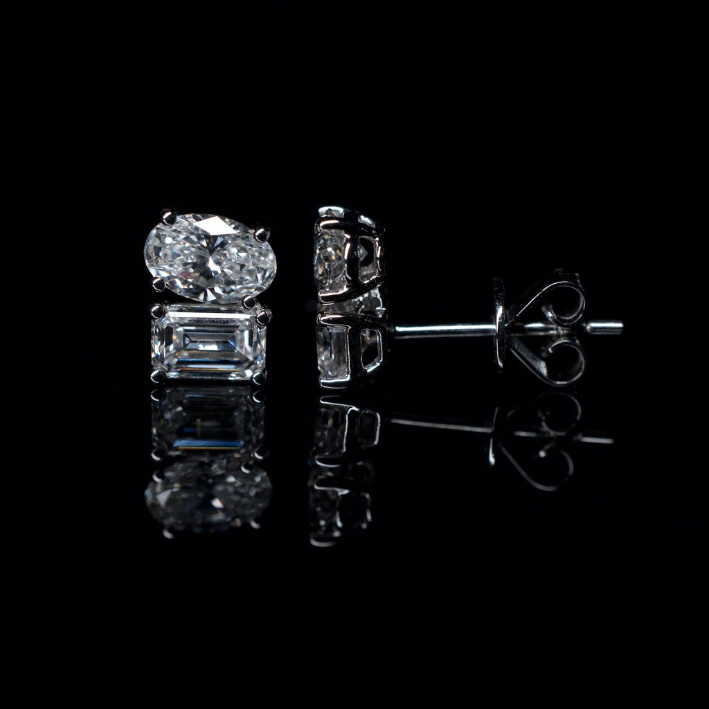 14K Lab Diamond Earrings