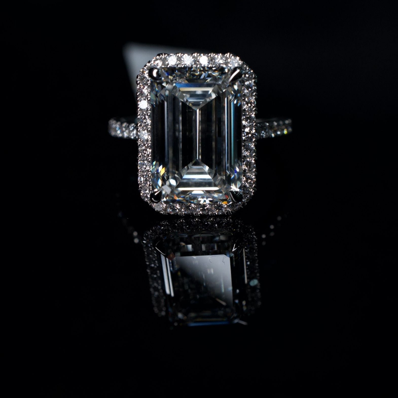 14K Lab Diamond Ring 7.6ctw
