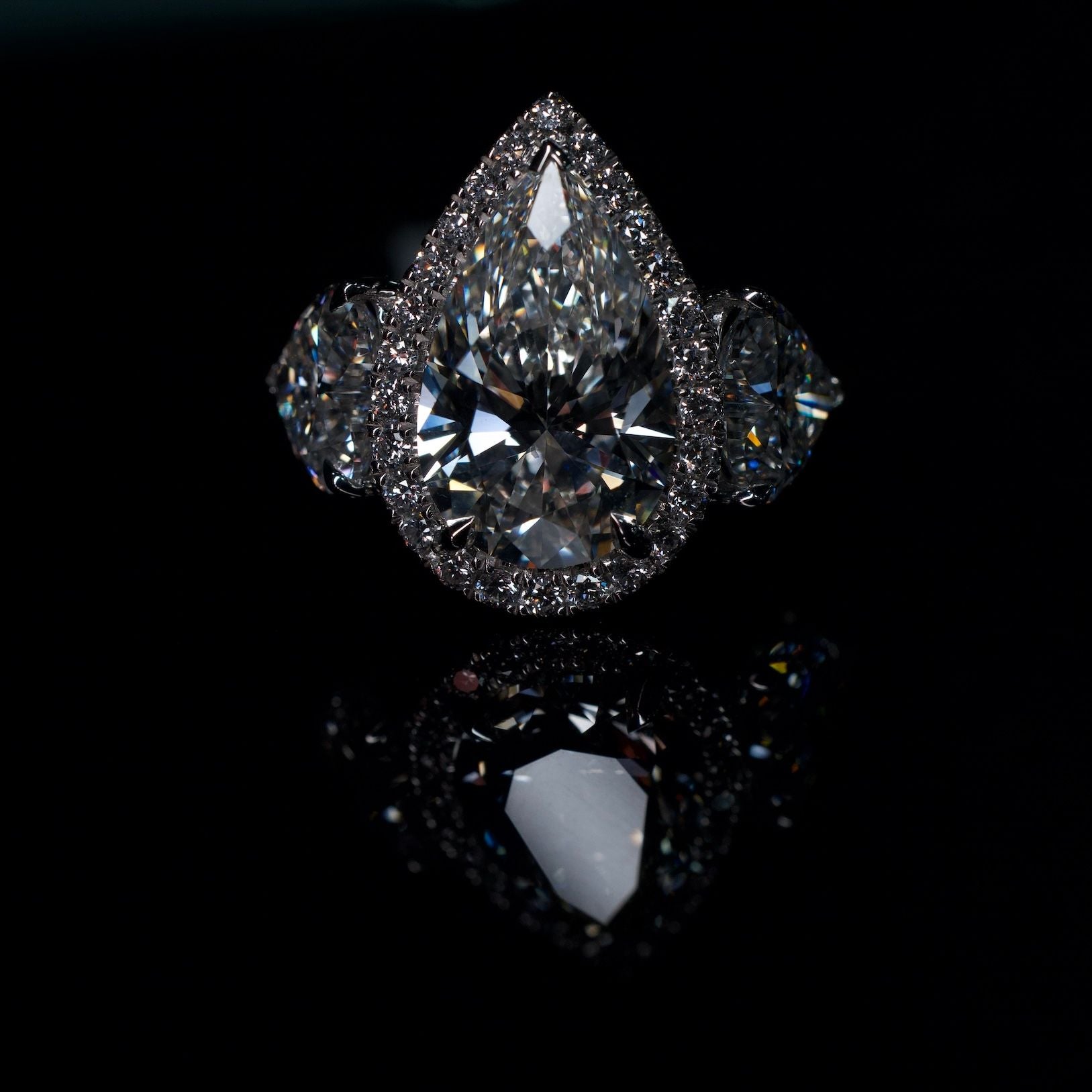 14K Lab Diamond Ring 4.04ct/2.3ct