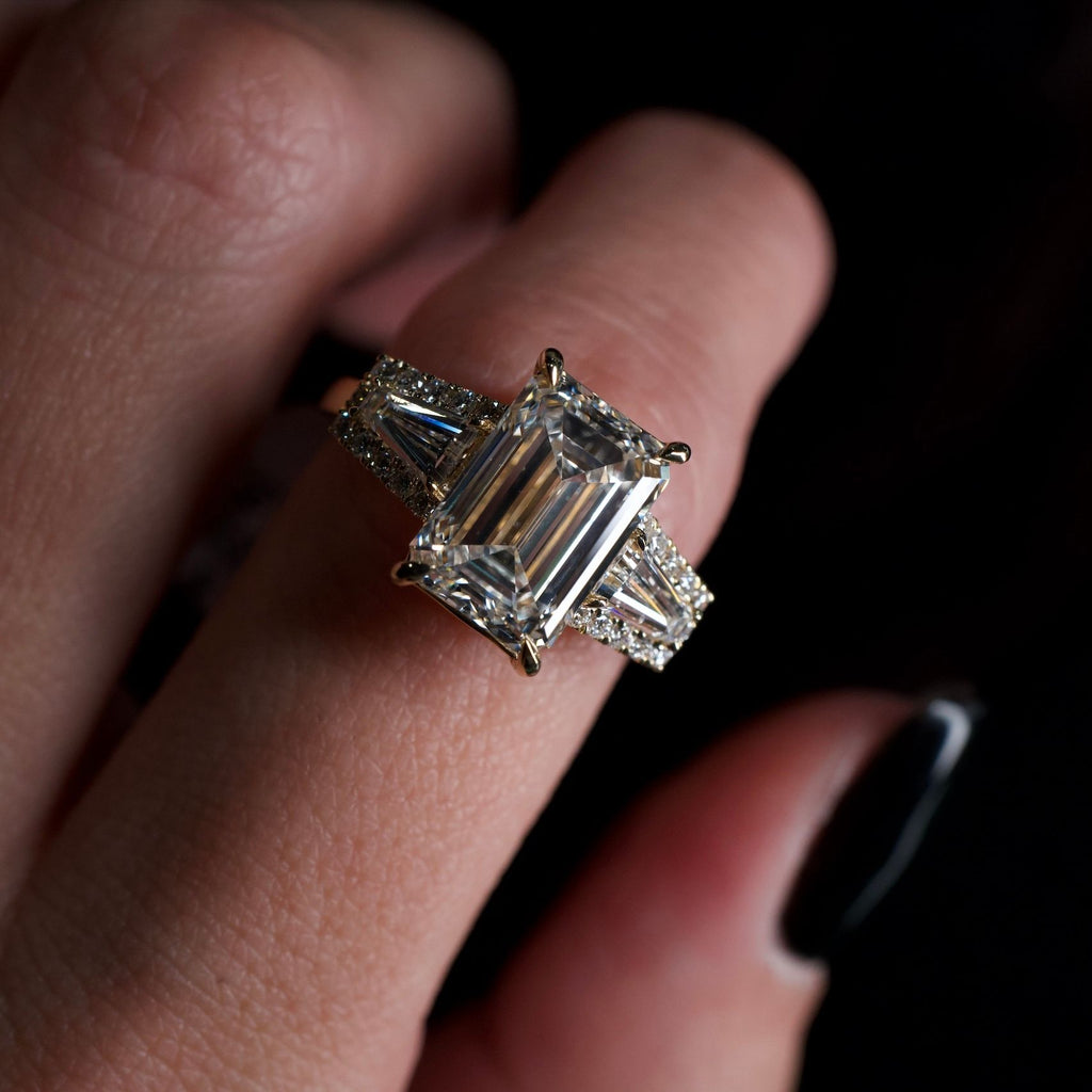 14K Lab Diamond Ring 4.8ctw