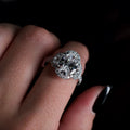 14K Lab Diamond Ring 4ctw