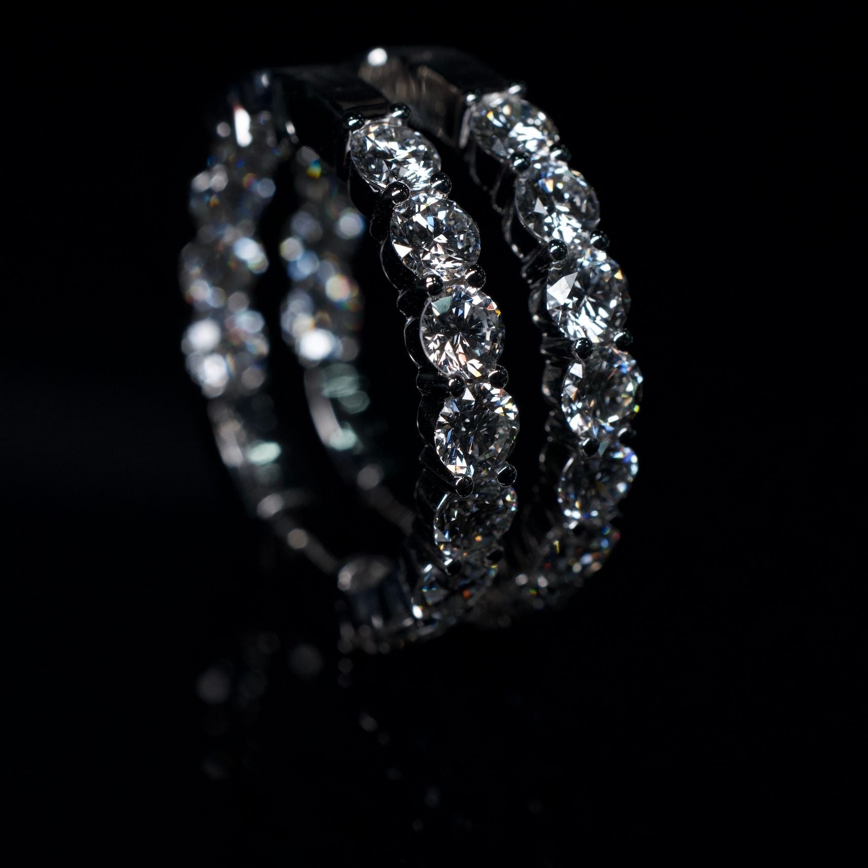 14K Lab Diamond Earrings