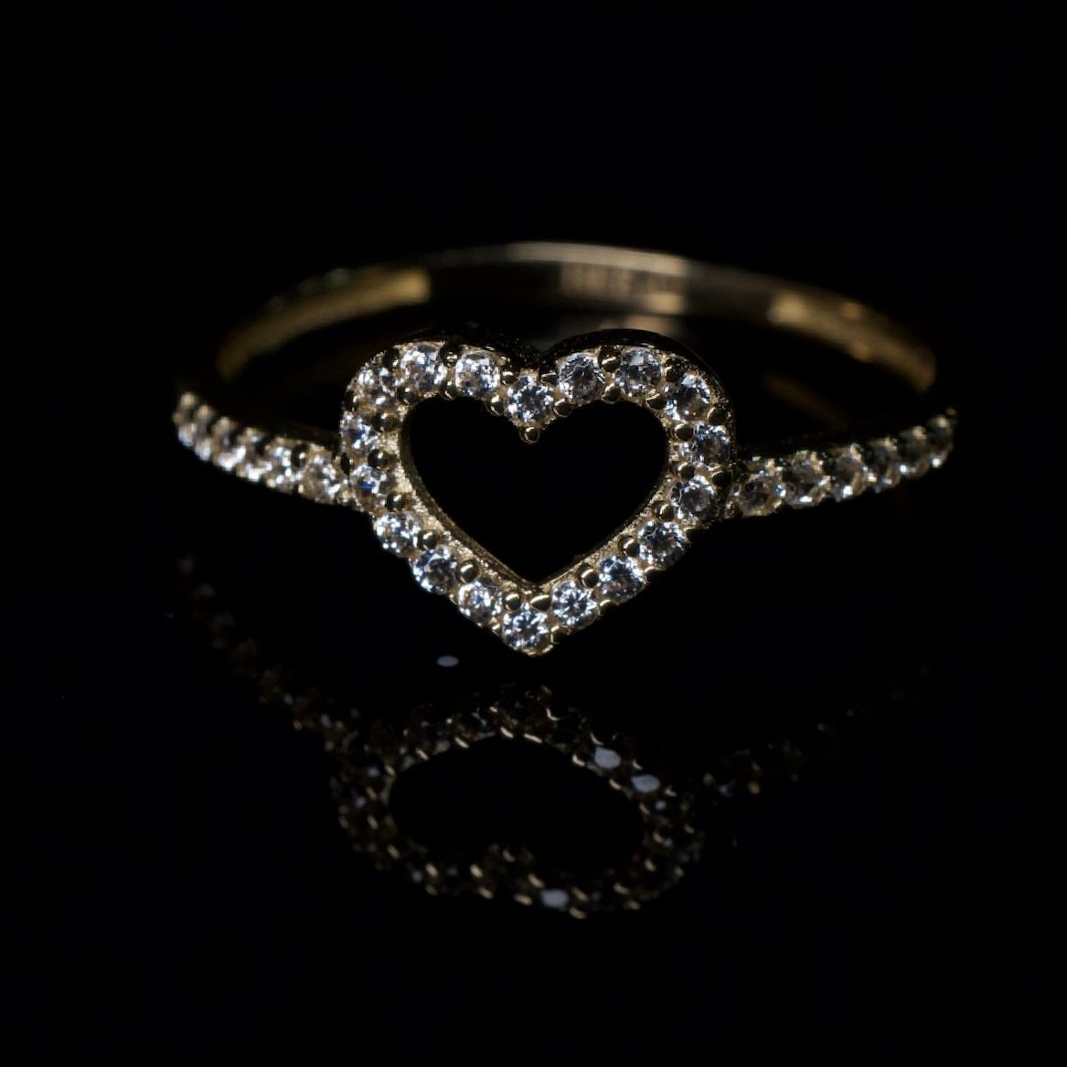 14K Gold Heart Ring