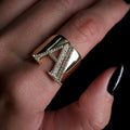 14K Gold Ring With Initial A